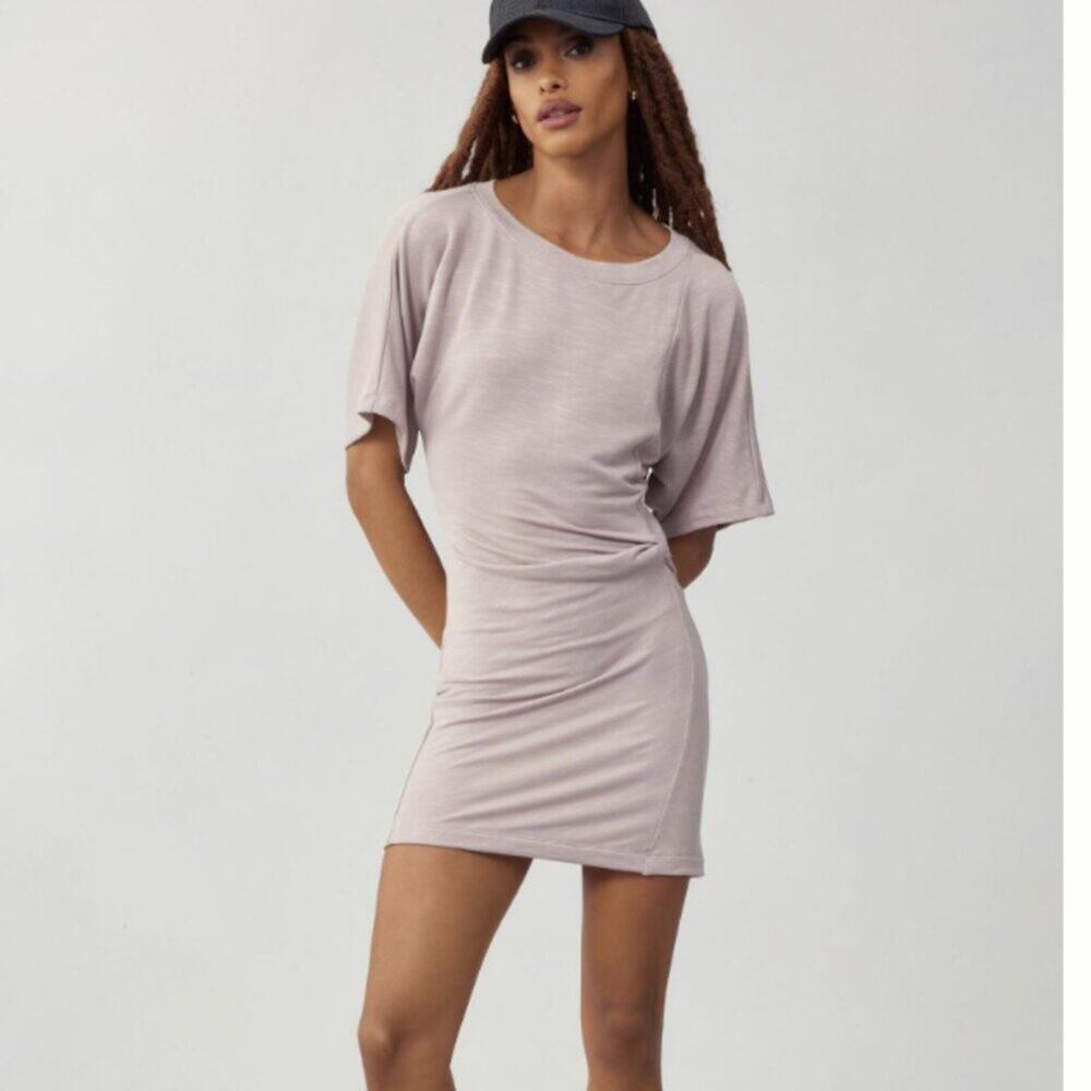 Daily Practice by Anthropologie Side-Twist Tee Dress Medium EUC